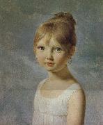 Baron Pierre Narcisse Guerin Portrait de petite fille oil painting